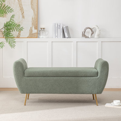 Mercer41 Kaybree Upholstered Flip Top Storage Bench & Reviews